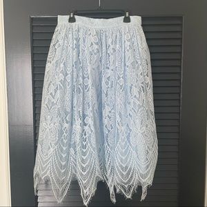 NWT✨Chi Chi London Tess Skirt in Baby Blue